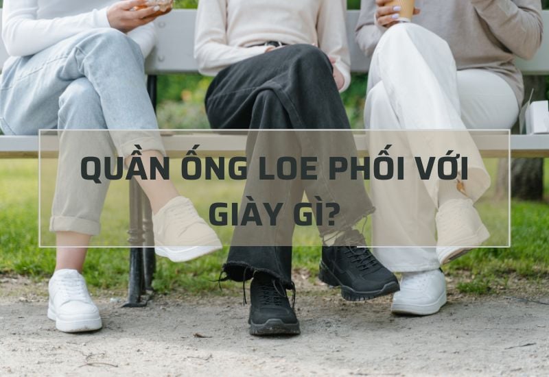 Quần ống loe phối với giày gì để thêm sành điệu cho nàng?