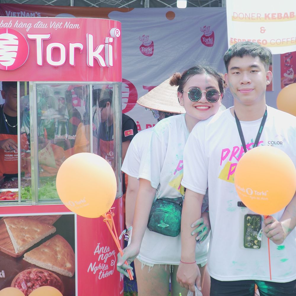Kebab Torki năm thứ 3 liên tiếp tại lễ hội sắc màu lớn nhất Việt Nam Color Me Run