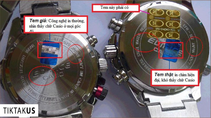 Phân biệt đồng hồ Casio Edifice thật giả cần sự tinh tế và cẩn trọng.