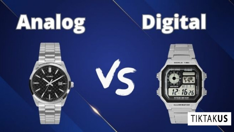 Đồng hồ Digital có nhiều chức năng hơn đồng hồ Analog