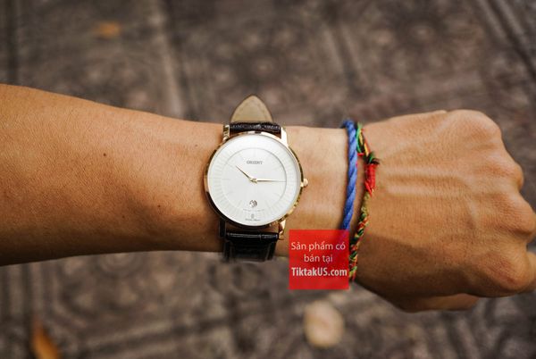 trên tay đồng hồ Orient FGW0100CW - cổ tay15.5cm