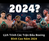 Lịch Trình Các Trận Đấu Boxing Đỉnh Cao Năm 2024