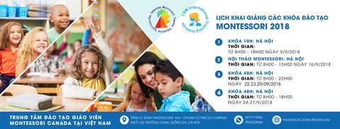Ưu đãi đặc biệt - Học phí trọn gói cho khoá học Giáo viên Montessori quốc tế chỉ còn 45 triệu đồng