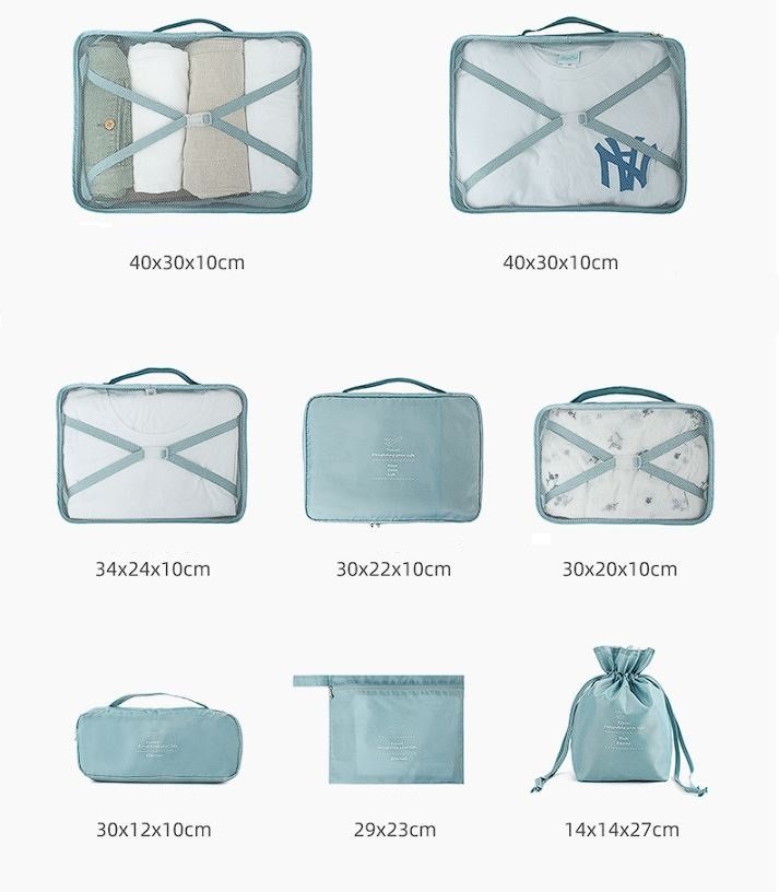 Set 8 túi đựng đồ du lịch Botta Design