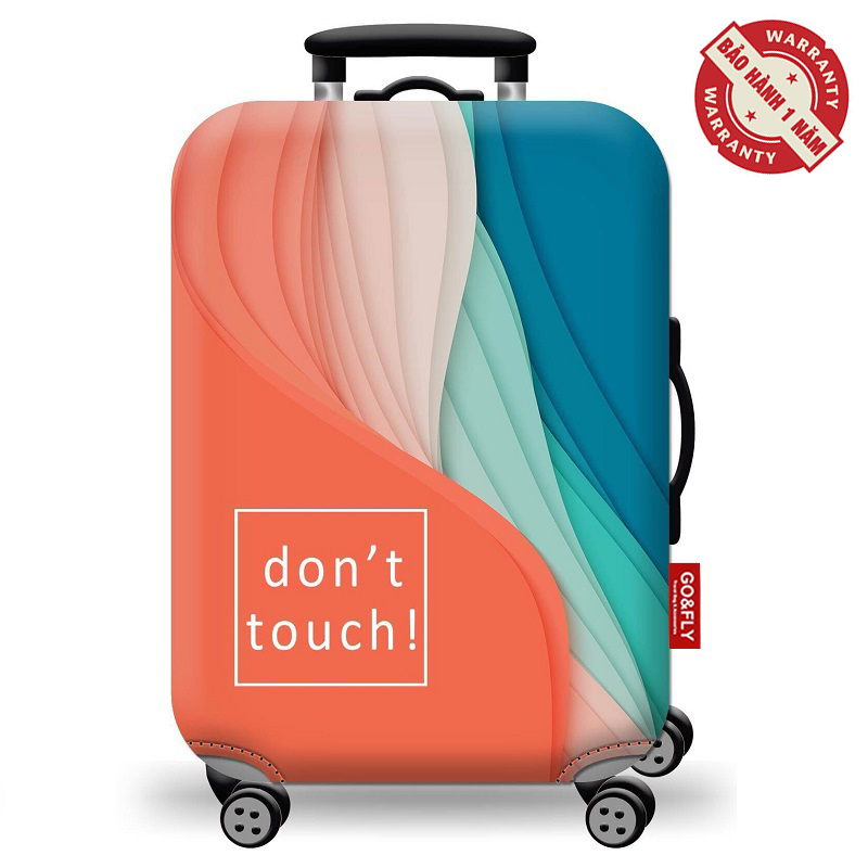 Bao trùm vali co giãn chống nước Go&Fly Don't Touch (Vải dày) Size 20- 24- 28