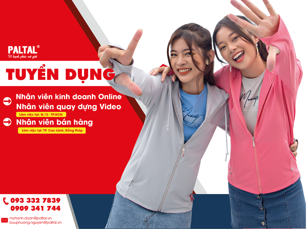 THỜI TRANG PALTAL TUYỂN DỤNG THÁNG 05/2021