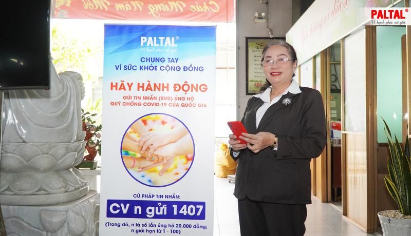 HƠN 300 CBNV-NLĐ CÔNG TY DỆT MAY NGUYÊN DUNG NHẮN TIN ỦNG HỘ QUỸ CHỐNG COVID-19 CỦA CHÍNH PHỦ