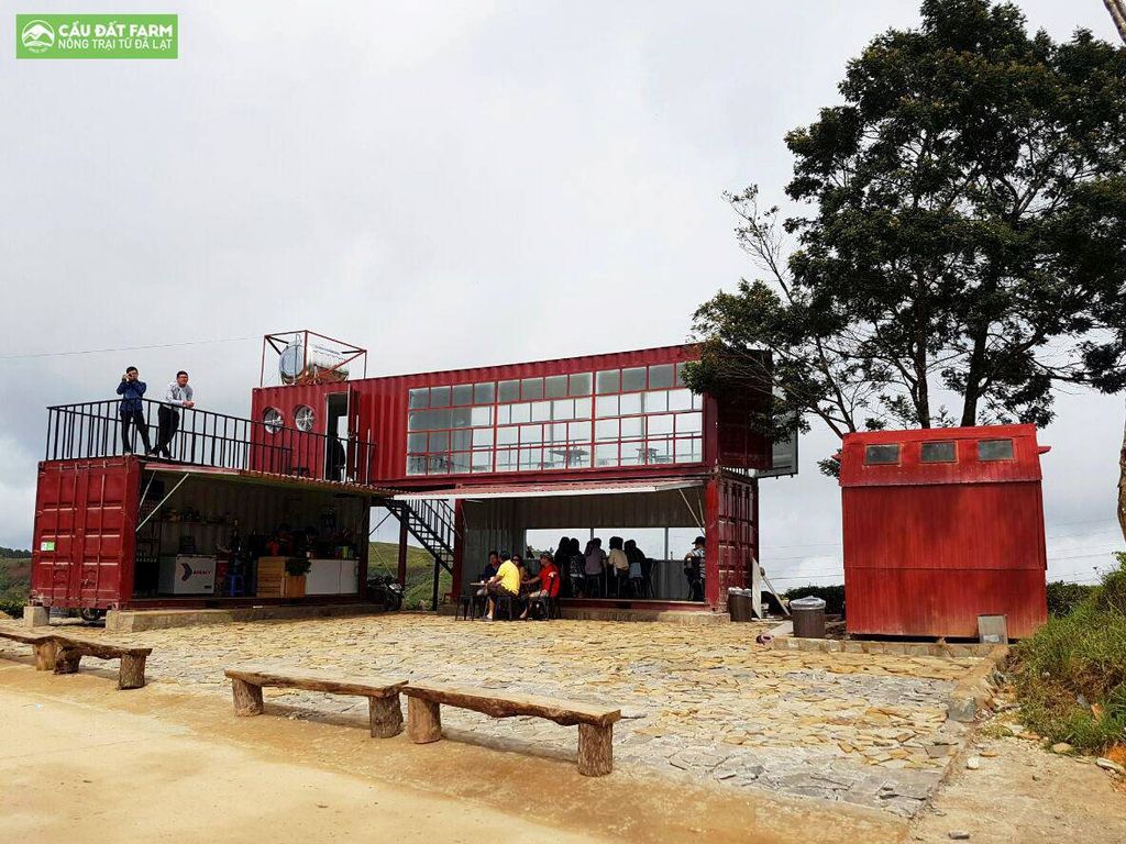 Cà Phê Container Cầu Đất Farm view đẹp ngất ngây