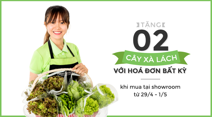 Mừng lễ lớn - Khuyễn mãi lớn cho khách hàng đến showroom Cầu Đất Farm