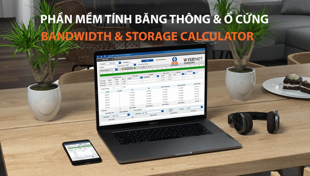 Bandwidth and storage calculator tinh bang thong ổ cứng camera