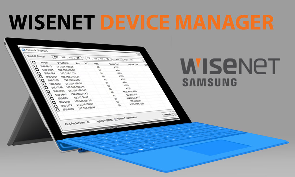 Wisenet device manager samsung hanwha techwin security