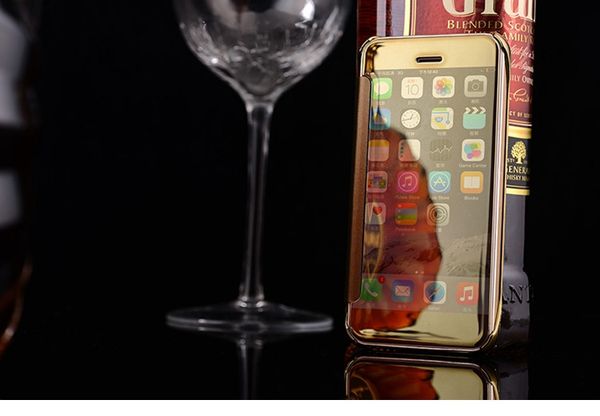 Samsung, iPhone - Bao da clear view tráng gương siêu đẹp bảo vệ tốt