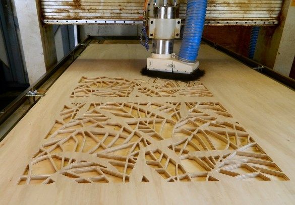Vách ngăn gỗ cắt CNC cho không gian sự đẳng cấp