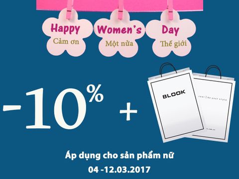 ƯU ĐÃI ĐẶC BIỆT 8 THÁNG 3 - HAPPY WOMAN'S DAY