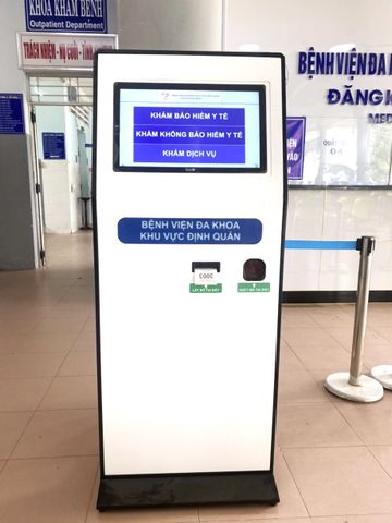 Máy lấy số thứ tự tự động cho bệnh viện