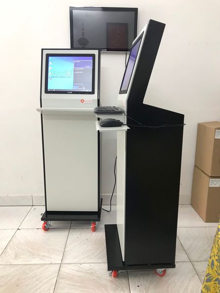 kiosk tra cứu thông tin tích hợp máy in và máy quét