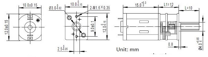 Động cơ DC giảm tốc GA12 - N20 DC Geared Motor