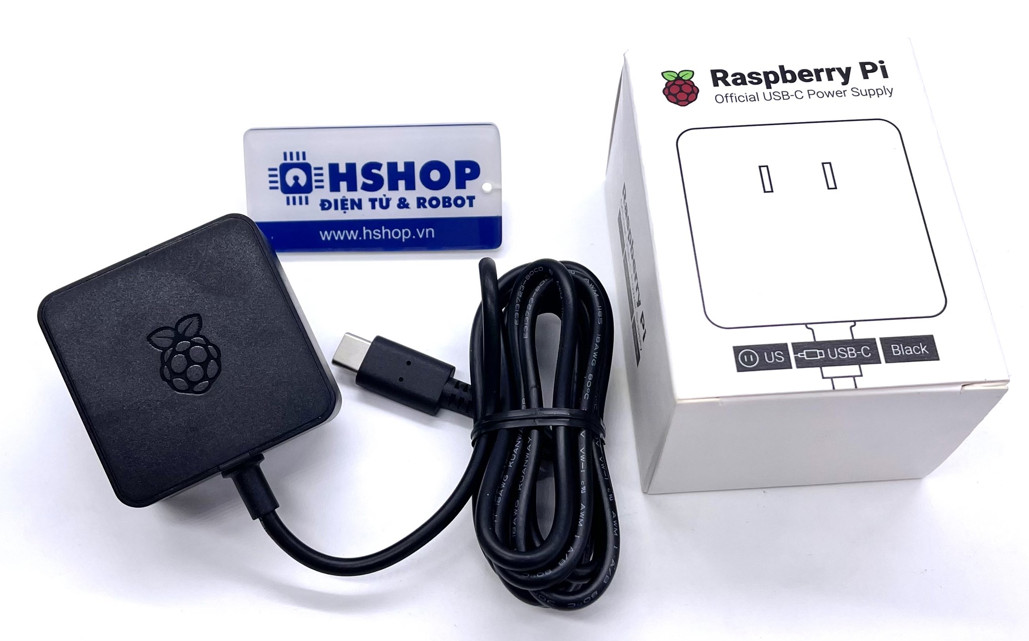 Nguồn chính hãng Official Raspberry Pi Power Supply 5.1VDC 3A USB-C