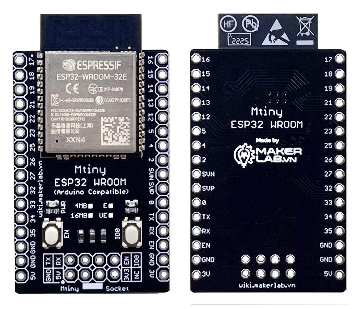 Mạch Mtiny ESP32 WROOM-32E (Arduino Compatible)