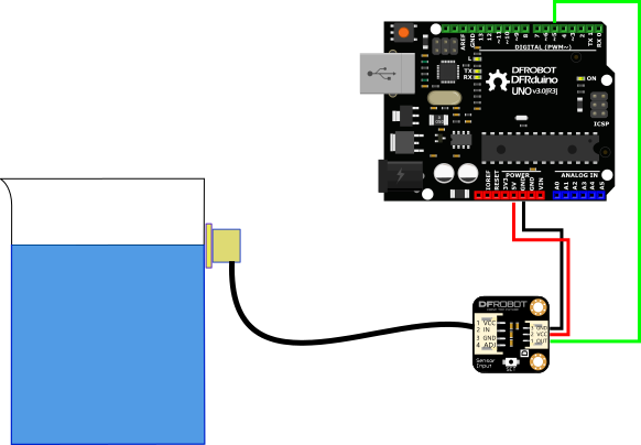 Cảm biến mực chất lỏng DFRobot Gravity: Non-contact Digital Liquid Level Sensor for Arduino