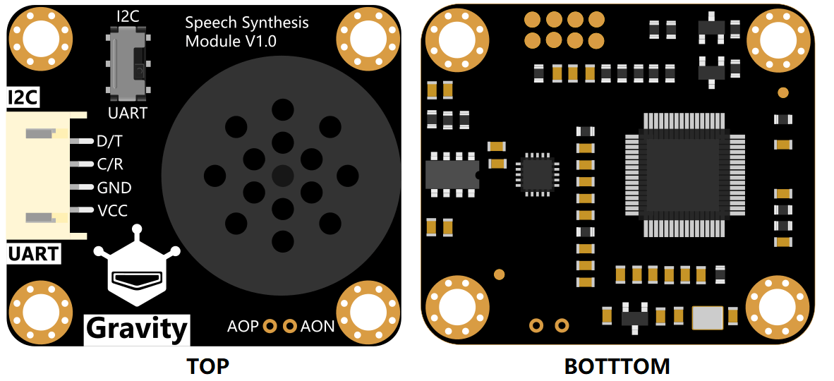 Mạch DFRobot Gravity: Speech Synthesis Module(Support English and Chinese)