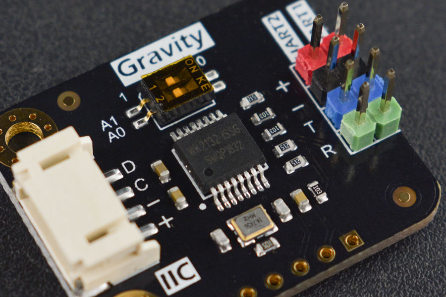 Mạch chuyển giao tiếp DFRobot Gravity: I2C to Dual UART Module