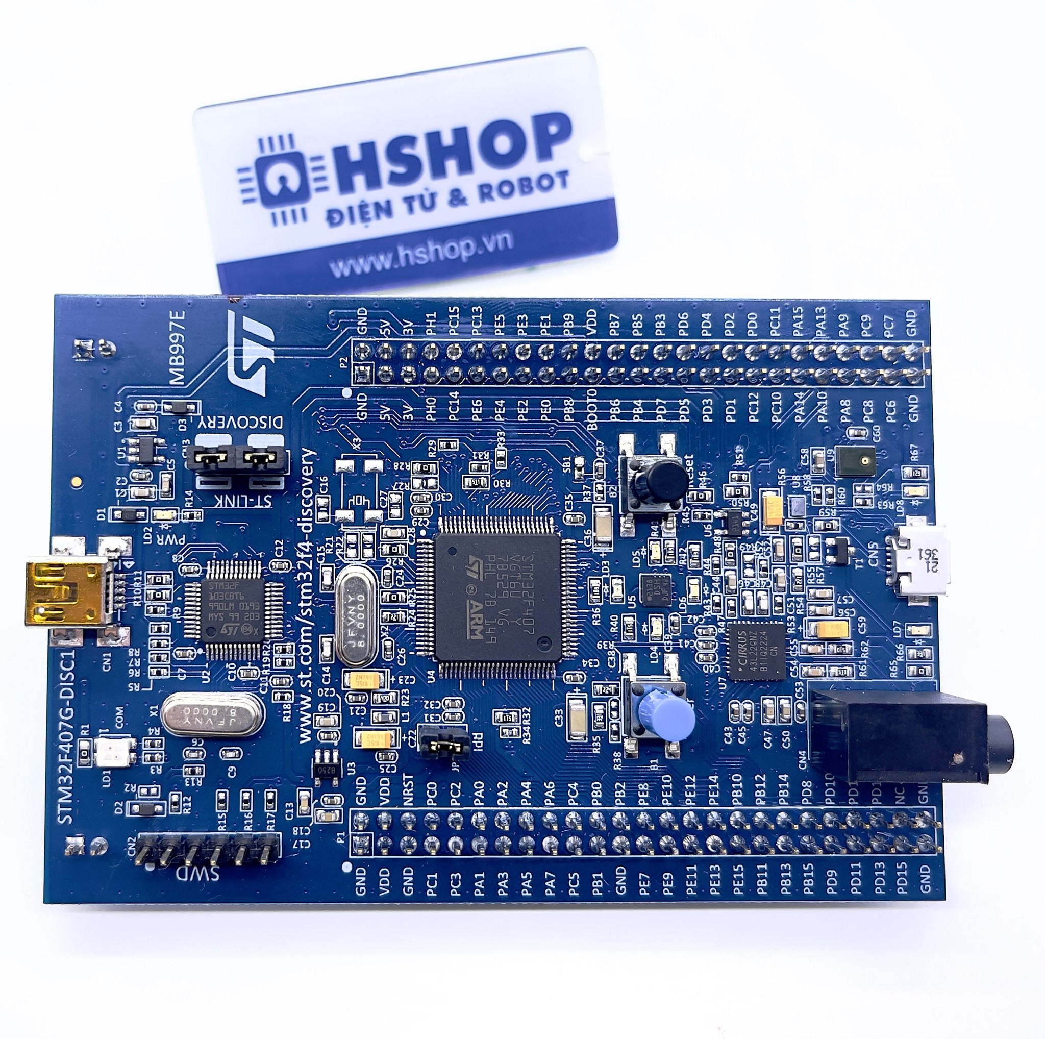Kit STM32F407 Discovery (ARM Cortex M4 + DSP Core)