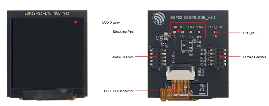 Kit RF thu phát Wifi BLE SoC ESP32 S3 ESP32-S3-EYE V2.2 chính hãng Espressif