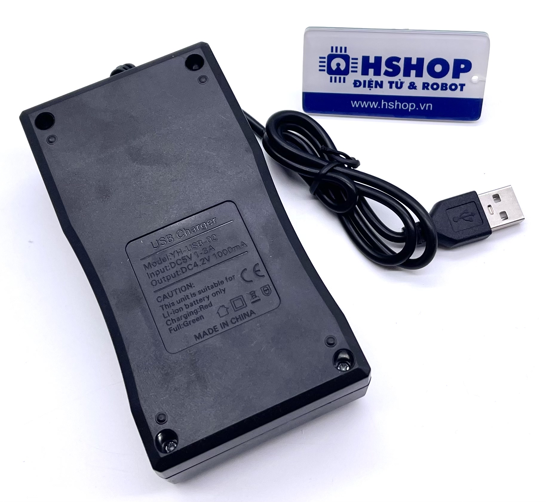 Bộ sạc pin 18650 Li-ion USB Battery Charger YH-USB-02