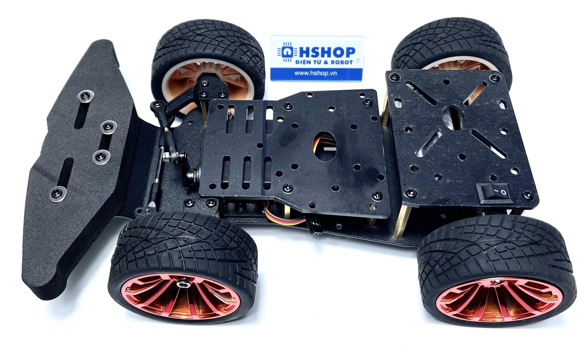 Khung xe robot kim loại Racing Car RC1