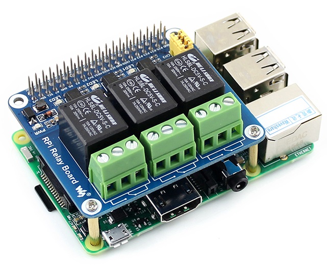 Mạch Waveshare RPi Relay Board for Raspberry Pi