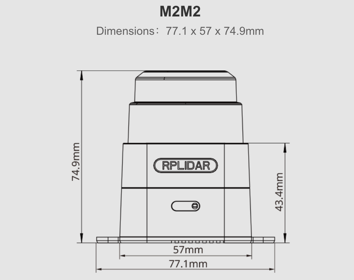 Cảm biến khoảng cách Lidar SLAMTEC MAPPER M2M2 - 360°Laser Mapping Sensor
