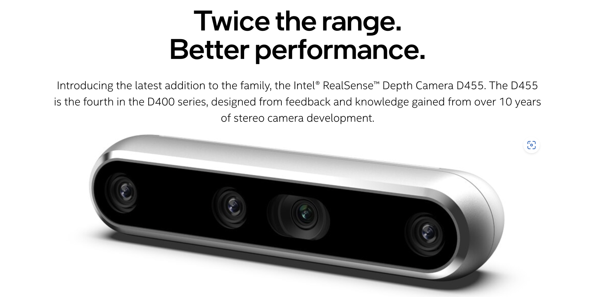 Cảm biến ảnh độ sâu Intel® RealSense™ Depth Camera D455