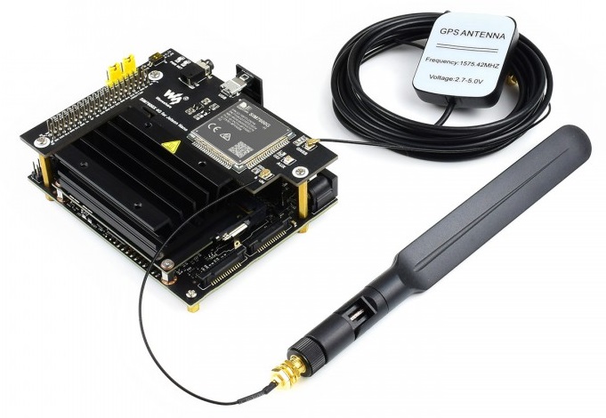 Mạch Waveshare SIM7600G-H 4G / 3G / 2G / GSM / GPRS / GNSS HAT for Jetson Nano Global Version