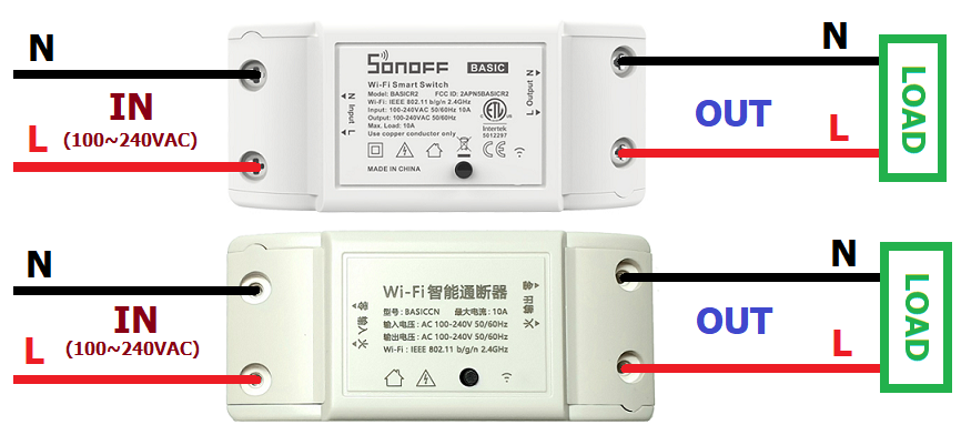 Công tắc điều khiển từ xa Wifi Smart Switch Sonoff Basic