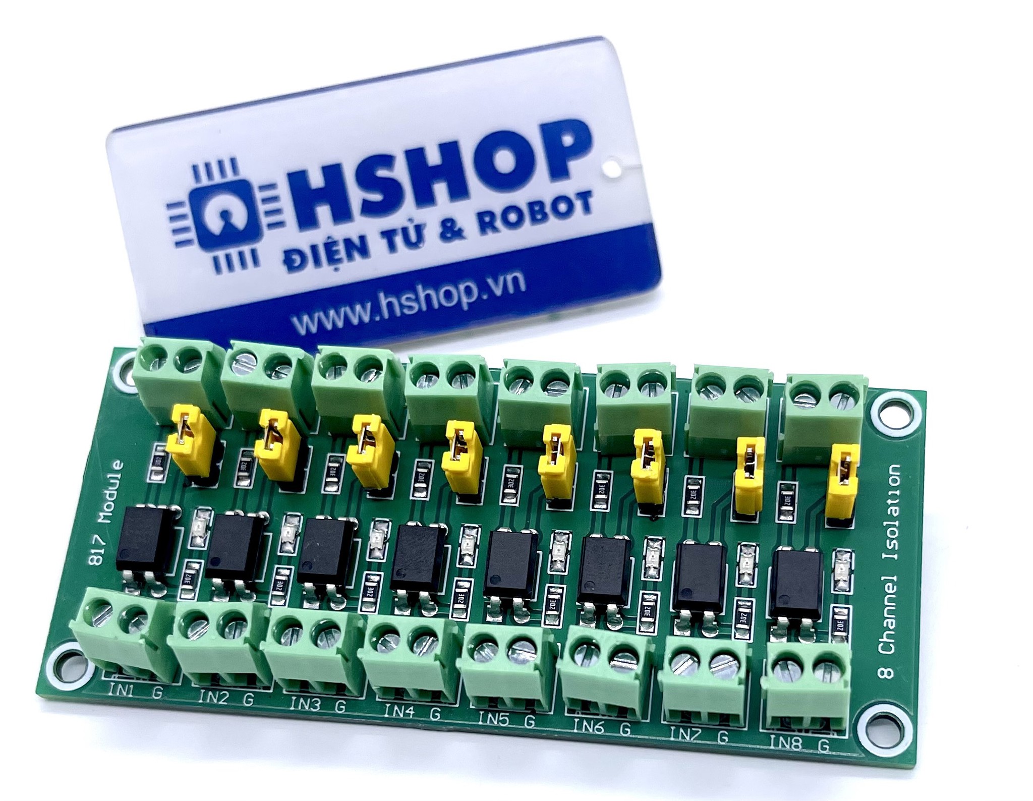 Mạch Opto cách ly 8CH PC817 Optocoupler Isolation Board