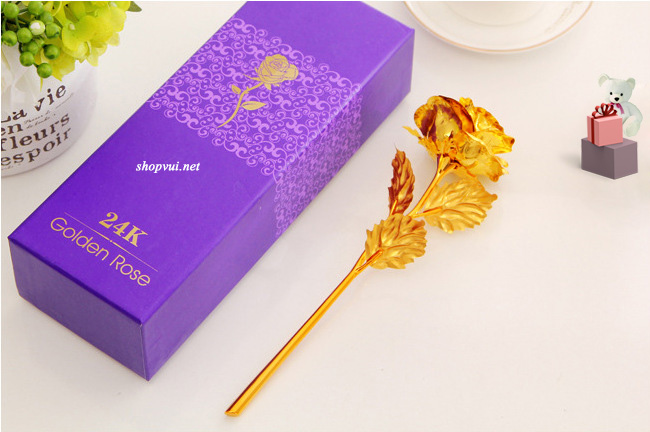 Shop hoa hồng mạ vàng 24k quận Gò Vấp rẻ đẹp tại TPHCM