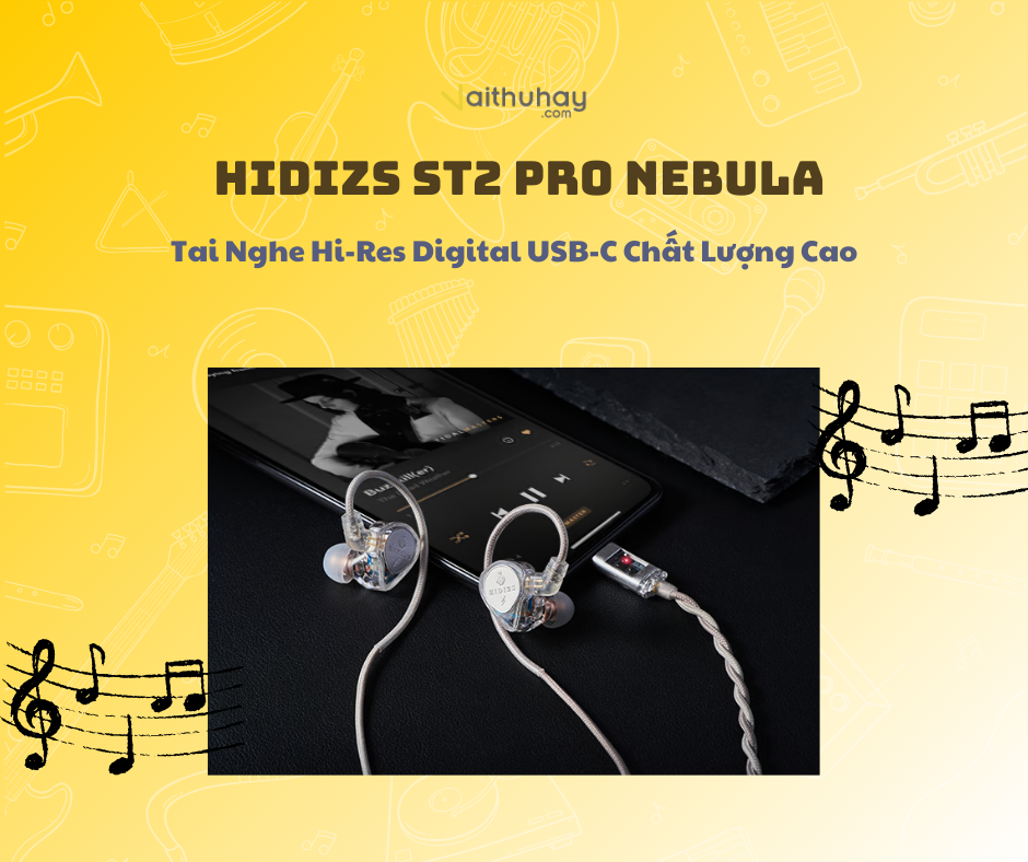 Hidizs ST2 Pro - Auriculares USB-C Con Cable, Circuito Magnético Dual De 0.394