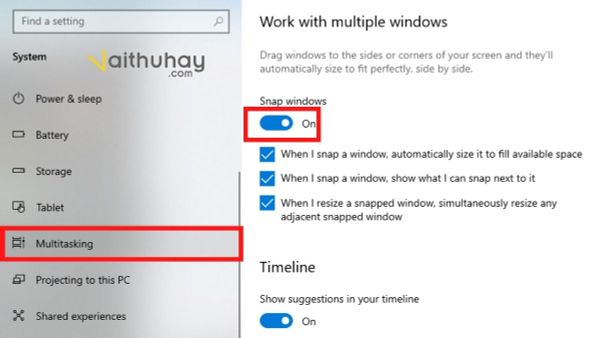 Cách chia đôi màn hình máy tính trên Windows 10 bước 3