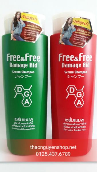 Dầu gội serum phục hồi tóc hư tổn Free & Free 350ml