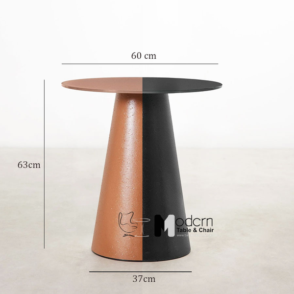 Bàn tiếp khách mặt kính tròn D60 cm TE1555-06G