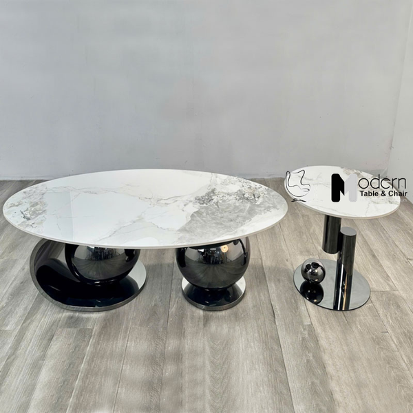 Bàn trà mặt đá oval sang trọng TS0976-13E