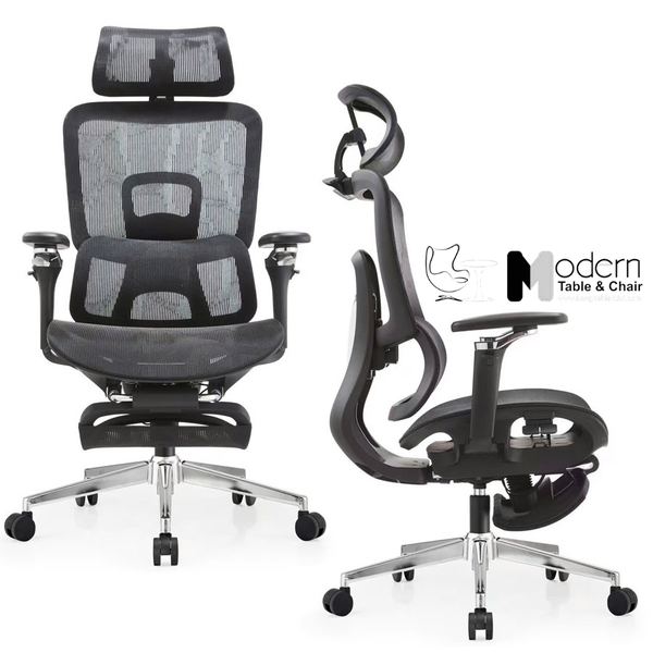 Ghế văn phòng công thái học có gác chân