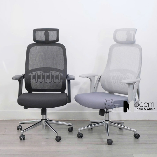 Ghế xoay văn phòng lưng lưới nệm vải