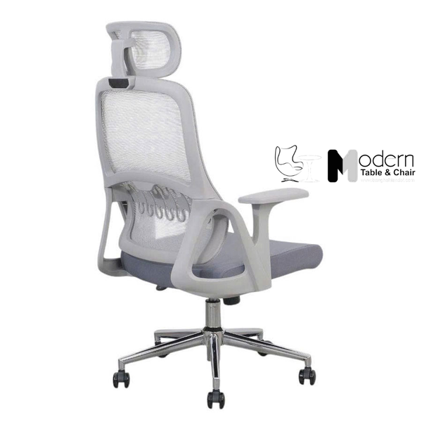 Ghế xoay văn phòng lưng lưới nệm vải