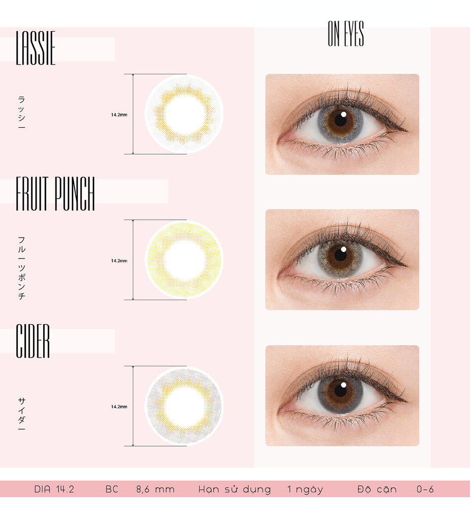 Nơi bán kính áp tròng (lens) 1 ngày có độ và không độ uy tín tại TpHCM