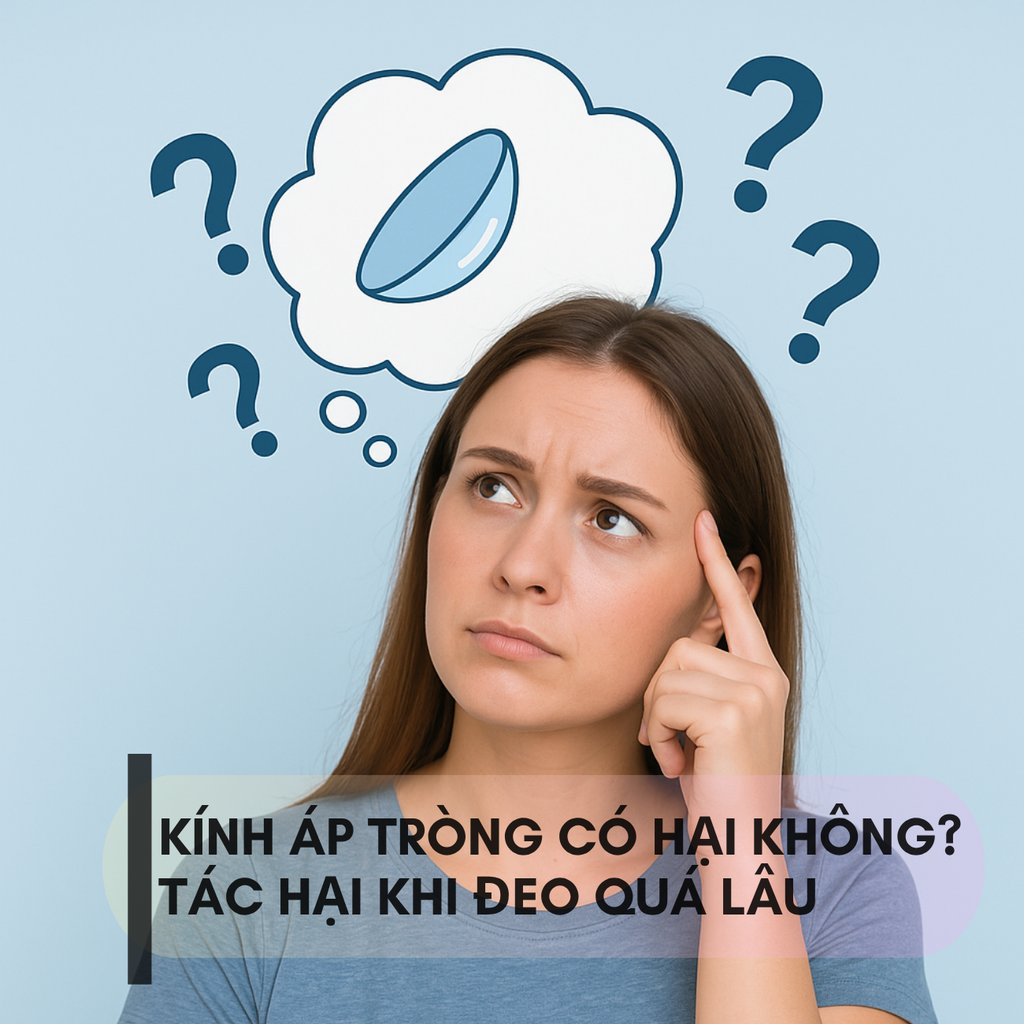 Đeo Kính Áp Tròng Có Hại Không? Tác Hại Khi Đeo Quá Lâu