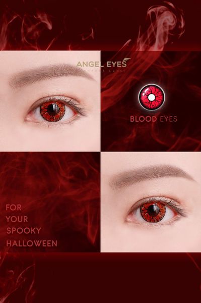 lens cosplay halloween blood eyes