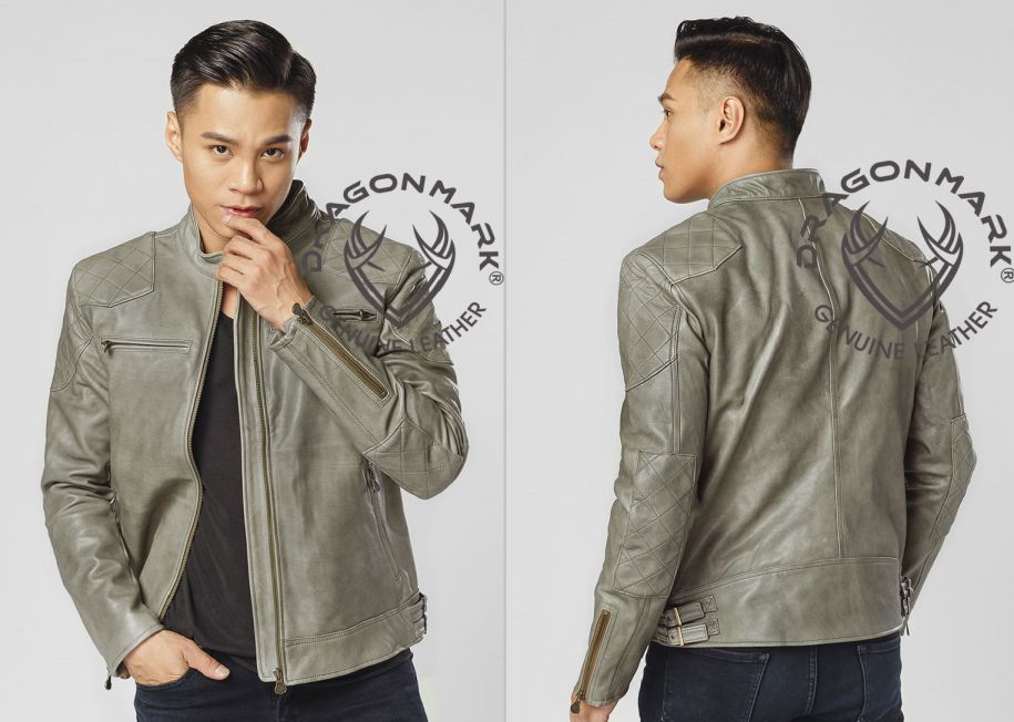 áo khoác da bò xịn AH64 áo khoác da bò xịn AH64