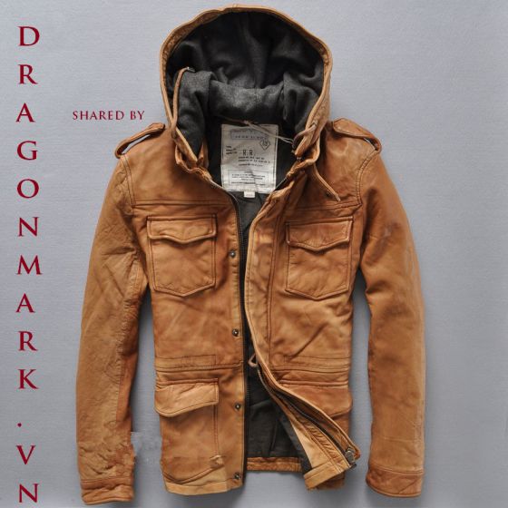 áo khoác da hoodie áo khoác da hoodie